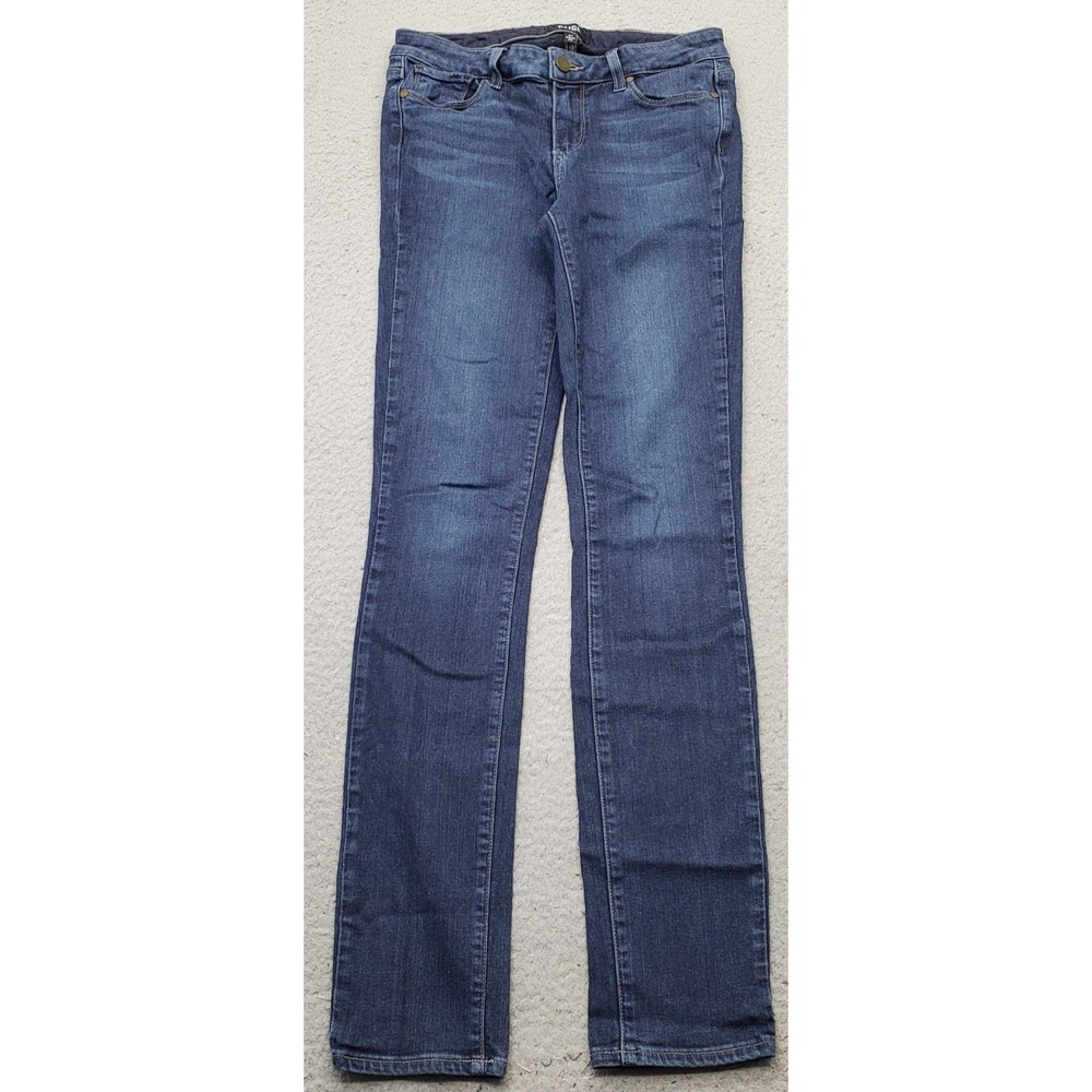 Paige Skyline Skinny‎ Jeans Womens 27 Blue Denim Rayon Stretch Faded Medium Wash